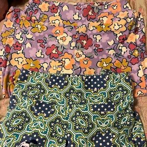 2 pair LulaRoe legging NWOT one size fits all